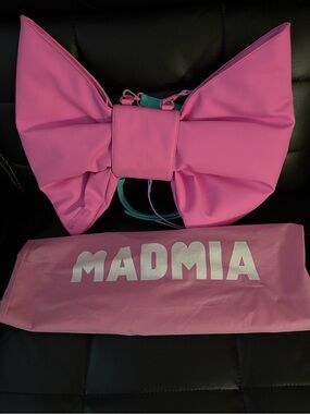 MADMIA Pink Bow Kids Shoulder Bag with Adjustable Strap